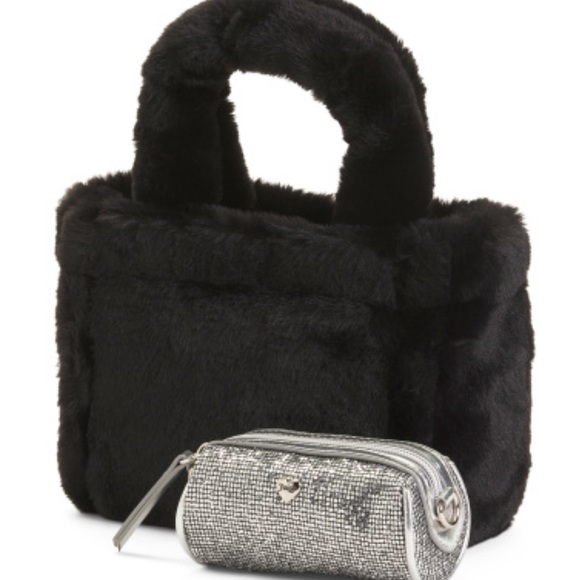 ‼️SOLD‼️ JUICY COUTURE Mini Faux Fur Tote And Coin Purse Boxed Gift Set - Picture 5 of 10